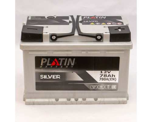 Акумулятор автомобільний 78Ah-12V Platin Silver (278х175х190), R, EN780 3508