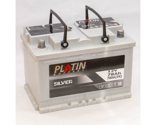 Акумулятор автомобільний 78Ah-12V Platin Silver (278х175х190), R, EN780 3508