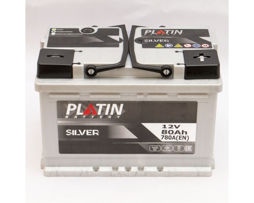 Акумулятор автомобільний 80Ah-12V Platin Silver (278х175х190), R, EN780 2811
