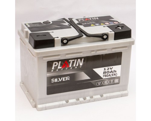 Акумулятор автомобільний 80Ah-12V Platin Silver (278х175х190), R, EN780 2811