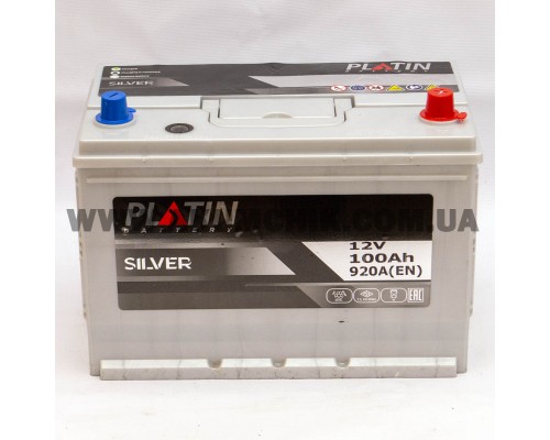 Акумулятор автомобільний 100Ah-12v Platin Silver Asia (303х173х225), R, EN920 2852