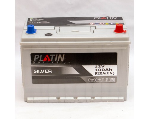 Акумулятор автомобільний 100Ah-12v Platin Silver Asia (303х173х225), R, EN920 2852