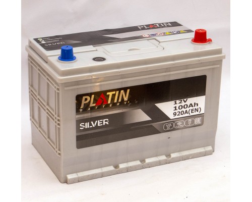 Акумулятор автомобільний 100Ah-12v Platin Silver Asia (303х173х225), R, EN920 2852