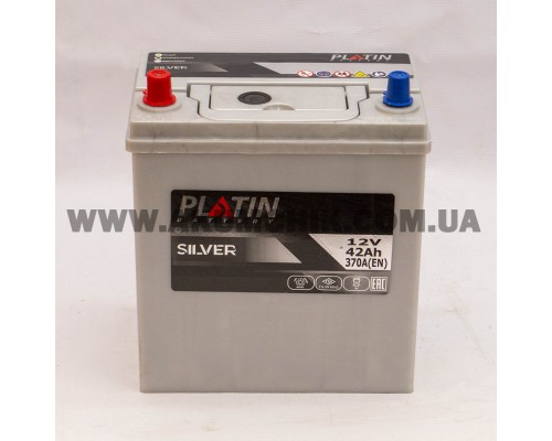 Акумулятор автомобільний 42Ah-12v Platin Silver Asia (197х129х224), L, EN370 2906