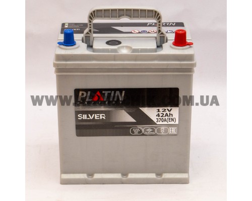 Акумулятор автомобільний 42Ah-12v Platin Silver Asia (197х129х224), R, EN370 2851