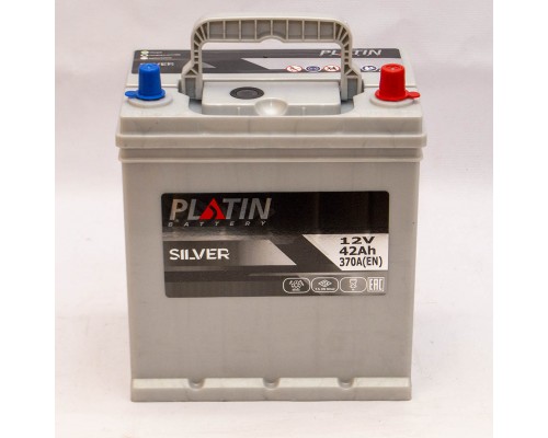 Акумулятор автомобільний 42Ah-12v Platin Silver Asia (197х129х224), R, EN370 2851