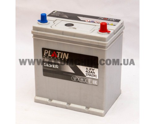 Акумулятор автомобільний 42Ah-12v Platin Silver Asia (197х129х224), R, EN370 2851