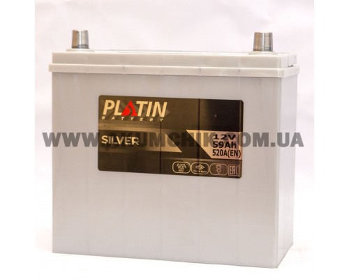 Акумулятор автомобільний 59Ah-12v Platin Silver Asia (237х127х225), R, EN520 0374