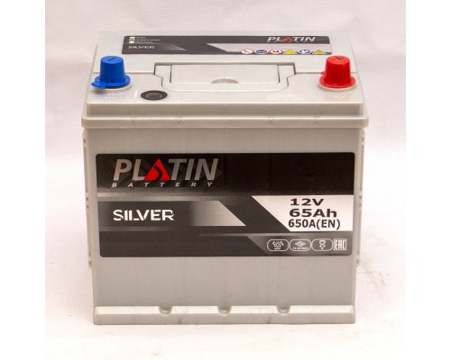 Акумулятор автомобільний 65Ah-12v Platin Silver Asia (232х173х225), R, EN650 3003
