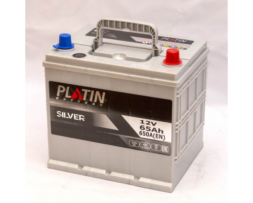 Акумулятор автомобільний 65Ah-12v Platin Silver Asia (232х173х225), R, EN650 3003