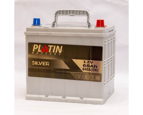 Акумулятор автомобільний 68Ah-12v Platin Silver Asia (232х173х225), R, EN640 2093