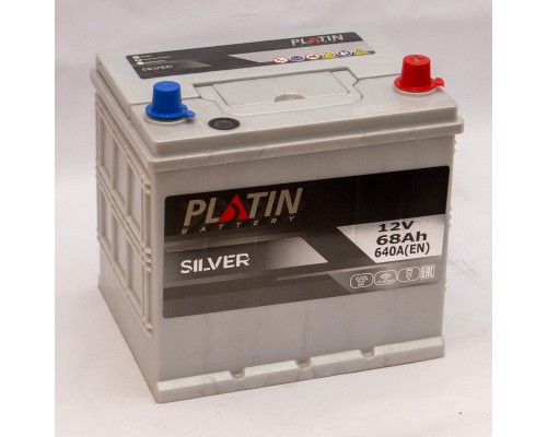 Акумулятор автомобільний 68Ah-12v Platin Silver Asia (232х173х225), R, EN640 2093