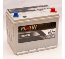 Акумулятор автомобільний 80Ah-12v Platin Silver Asia (260х173х225), R, EN780