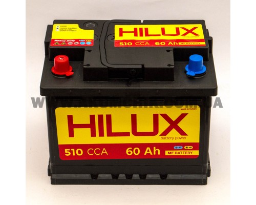 Акумулятор автомобільний 60Ah-12V HILUX (242х175х190), L, EN510