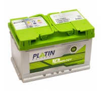 Акумулятор автомобільний 72Ah-12v Platin EFB Start Stop (278х175х190) низький, R, EN720