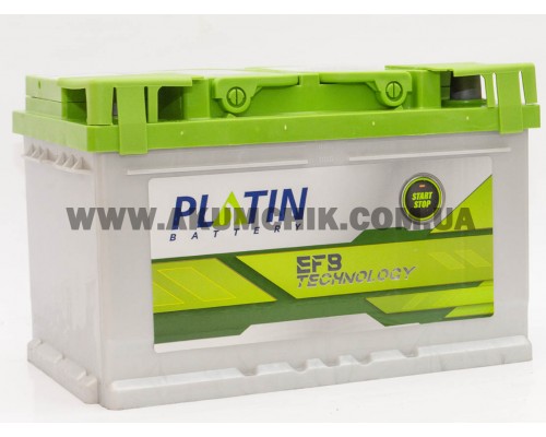 Акумулятор автомобільний 72Ah-12v Platin EFB Start Stop (278х175х190) низький, R, EN720