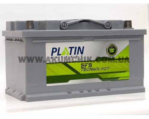 Акумулятор автомобільний 85Ah-12v Platin EFB Start Stop (315х175х175) низький, R, EN800