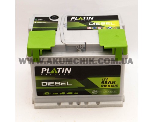 Акумулятор автомобільний 68Ah-12V Platin Diesel (242х175х190), R, EN640 3745