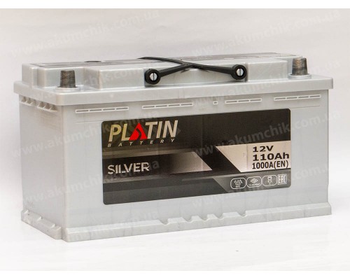 Акумулятор автомобільний 110Ah-12V Platin Silver (355х175х190), R, EN1000