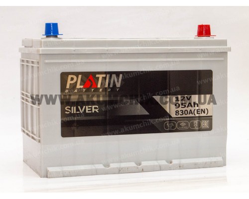Акумулятор автомобільний 95Ah-12v Platin Silver Asia (303х173х225), R, EN830