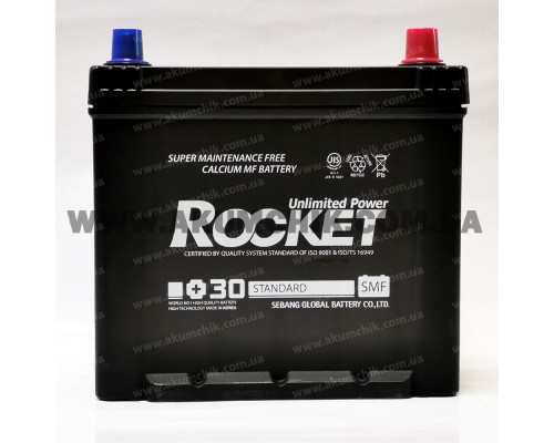 Акумулятор 60Ah-12v Rocket SMF Asia 65D23L (232х173х225), R, CCA520