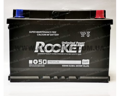 Акумулятор 78Ah-12v Rocket SMF 78L-L3 (277х175х190), R, EN700