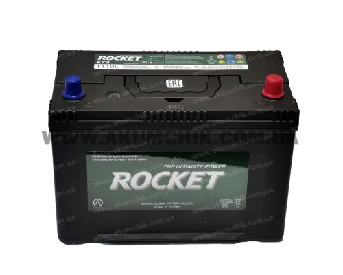 Акумулятор 95Ah-12v Rocket EFB Asia EFB T110L (305х173х225) Start Stop, R, CCA760