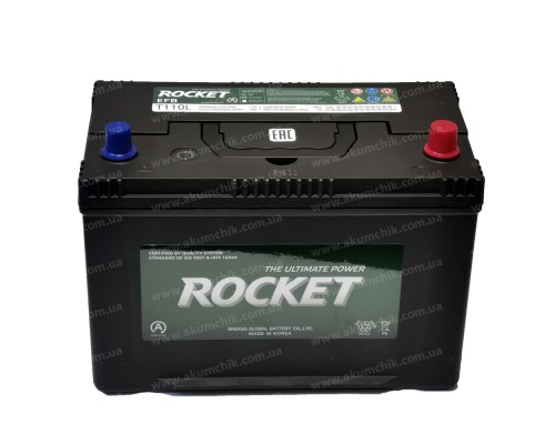 Акумулятор 95Ah-12v Rocket EFB Asia EFB T110L (305х173х225) Start Stop, R, CCA760