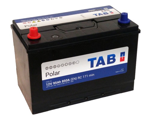 Аккумулятор 95Ah-12v TAB Polar 105D31R (303х173х225) Asia , L, EN850