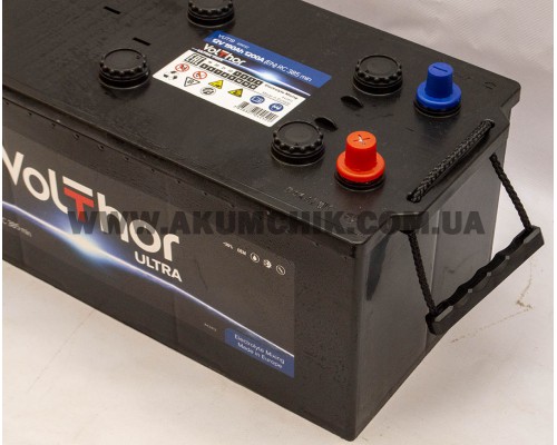 Акумулятор автомобільний 190Ah-12V Volthor Ultra (513х223х223), L, EN1200