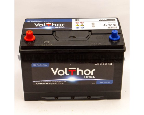Акумулятор 95Ah-12v Volthor Ultra 105D31R (303х173х225) Asia , L, EN850