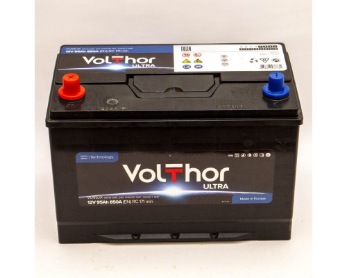 Акумулятор 95Ah-12v Volthor Ultra 105D31R (303х173х225) Asia , L, EN850
