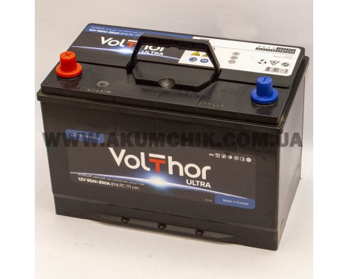 Акумулятор 95Ah-12v Volthor Ultra 105D31R (303х173х225) Asia , L, EN850