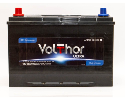 Акумулятор 95Ah-12v Volthor Ultra 105D31R (303х173х225) Asia , L, EN850