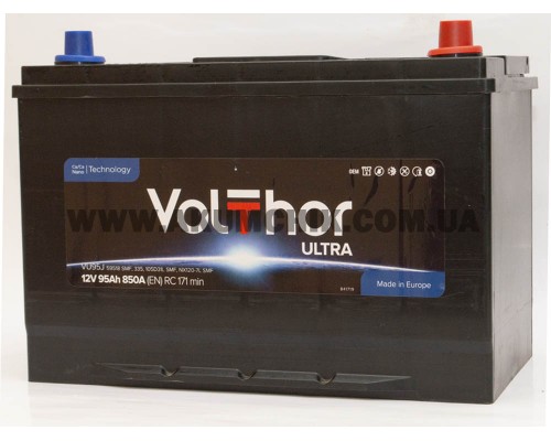 Акумулятор 95Ah-12v Volthor Ultra 105D31L (303х173х225) Asia , R, EN850