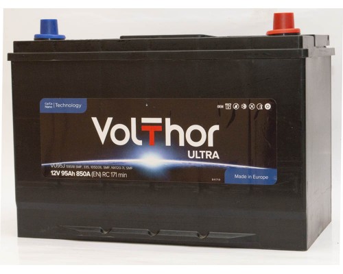 Акумулятор 95Ah-12v Volthor Ultra 105D31L (303х173х225) Asia , R, EN850