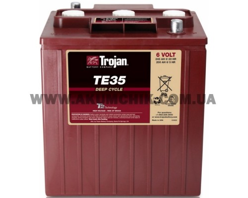 Акумуляторна батарея Trojan TE-35, 6В, 245Ач