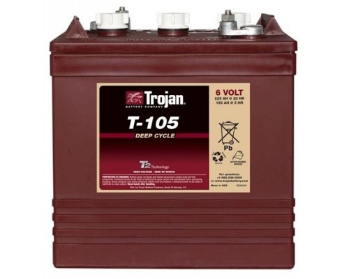Акумуляторна батарея Trojan T-105, 6В, 225Ач