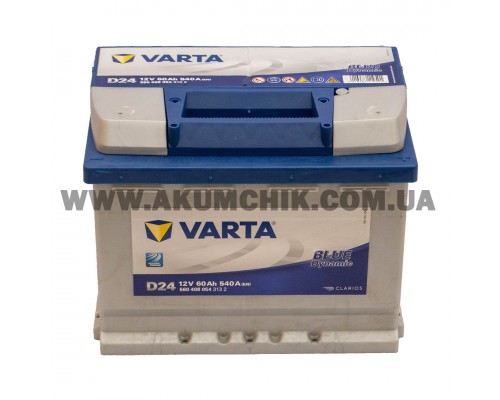 Акумулятор автомобільний 60Ah-12v Varta Blue Dynamic D24 (242х175х190), R, EN540