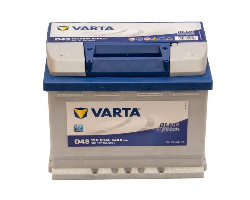 Акумулятор автомобільний 60Ah-12v Varta Blue Dynamic D43 (242х175х190), L, EN540