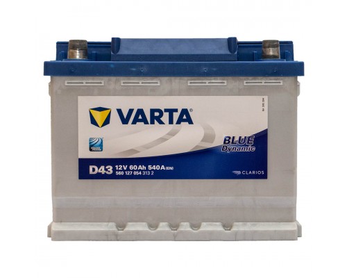 Акумулятор автомобільний 60Ah-12v Varta Blue Dynamic D43 (242х175х190), L, EN540