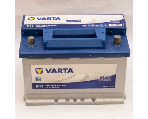 Акумулятор автомобільний 74Ah-12v Varta Blue Dynamic E11 (278х175х190), R, EN680