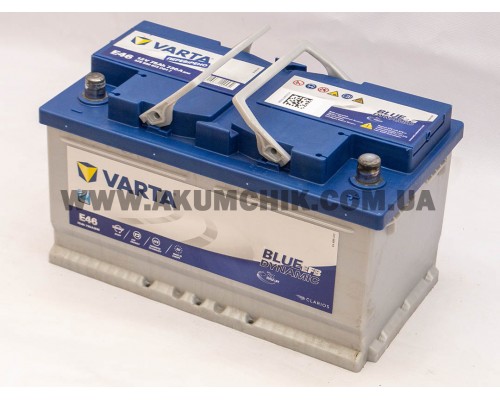 Акумулятор автомобільний 75Ah-12v Varta Blue Dynamic EFB E46 (315х175х175) Start Stop, R, EN730   3665