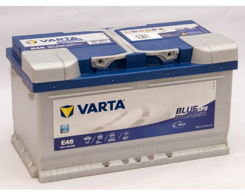 Акумулятор автомобільний 75Ah-12v Varta Blue Dynamic EFB E46 (315х175х175) Start Stop, R, EN730   3665