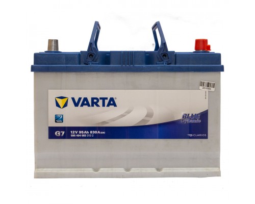Акумулятор автомобільний 95Ah-12v Varta Blue Dynamic Asia G7 (306х173х225), R, EN830  0469