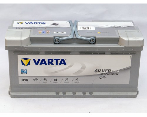 Акумулятор автомобільний 105Ah-12v Varta Silver Dynamic AGM H15 (393х175х190) Start Stop, R, EN950  0892