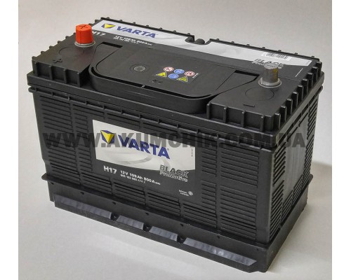 Акумулятор автомобільний 105Ah-12v Varta H17 (330x172x240), Center, EN800