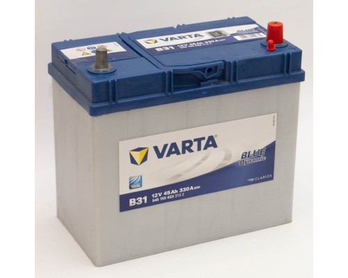 Аккумулятор 45Ah-12v Varta Blue Dynamic B31(238х129х227) Asia, тонкие клеммы, R, EN330