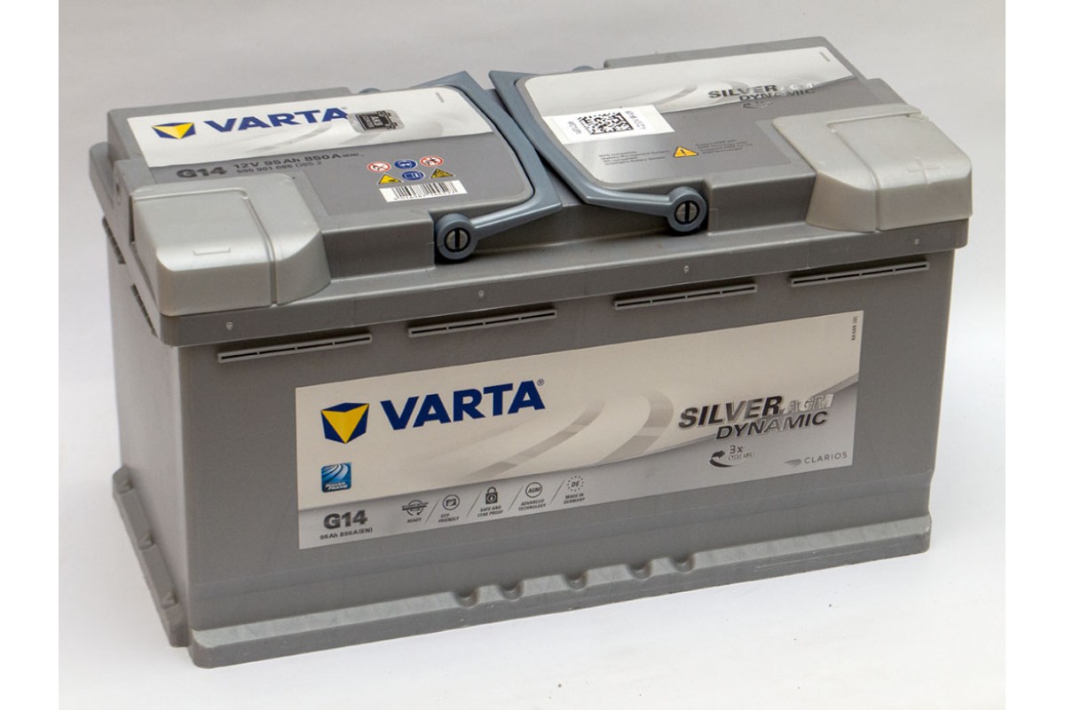 Аккумулятор 95Ah-12v Varta Silver Dynamic AGM G14 (353х175х190) Start Stop,  R, EN850 Купить