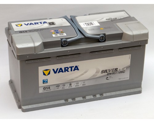 Аккумулятор автомобильный 95Ah-12v Varta Silver Dynamic AGM G14 (353х175х190) Start Stop, R, EN850